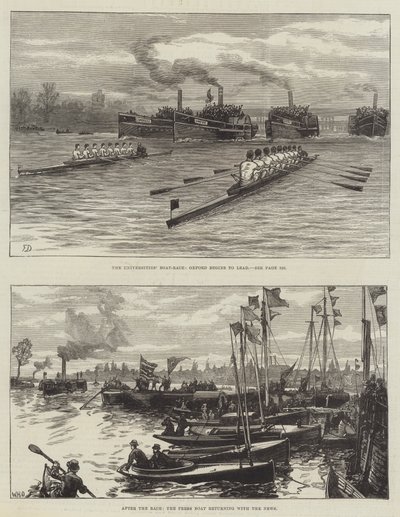 La course de bateaux des universités - Frank Dadd